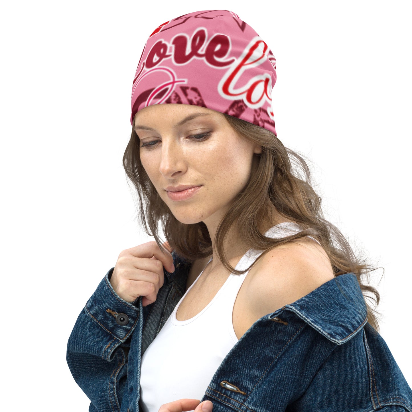 LOVE Print Beanie
