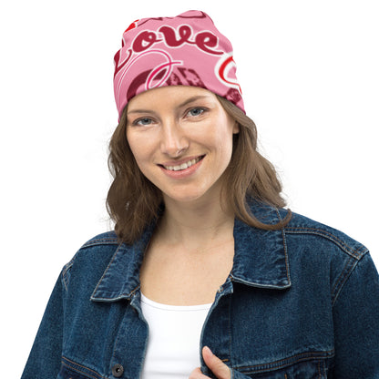 LOVE Print Beanie