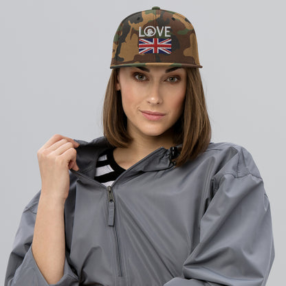 LOVE UK Snapback Hat