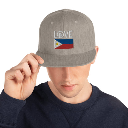 LOVE Philippines Snapback Hat