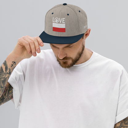 LOVE Poland Snapback Hat