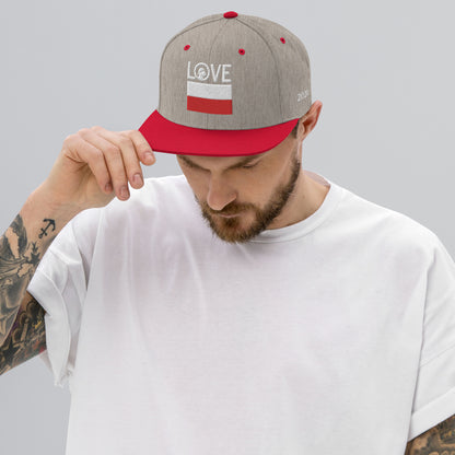 LOVE Poland Snapback Hat