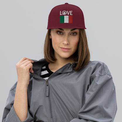 LOVE Italy Snapback Hat