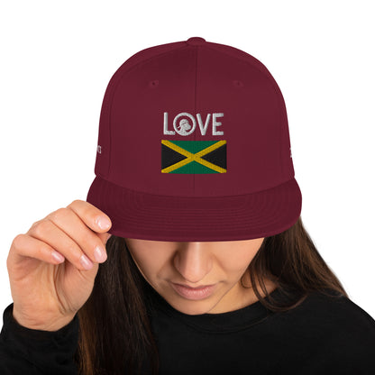 1 LOVE Jamaica Snapback Hat