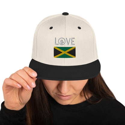 1 LOVE Jamaica Snapback Hat