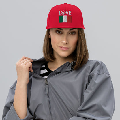 LOVE Italy Snapback Hat