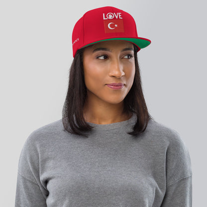LOVE Turkey Snapback Hat