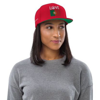 LOVE Portugal Snapback Hat