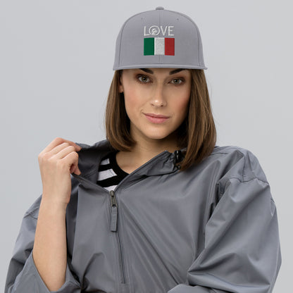 LOVE Italy Snapback Hat