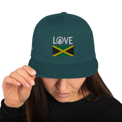 1 LOVE Jamaica Snapback Hat