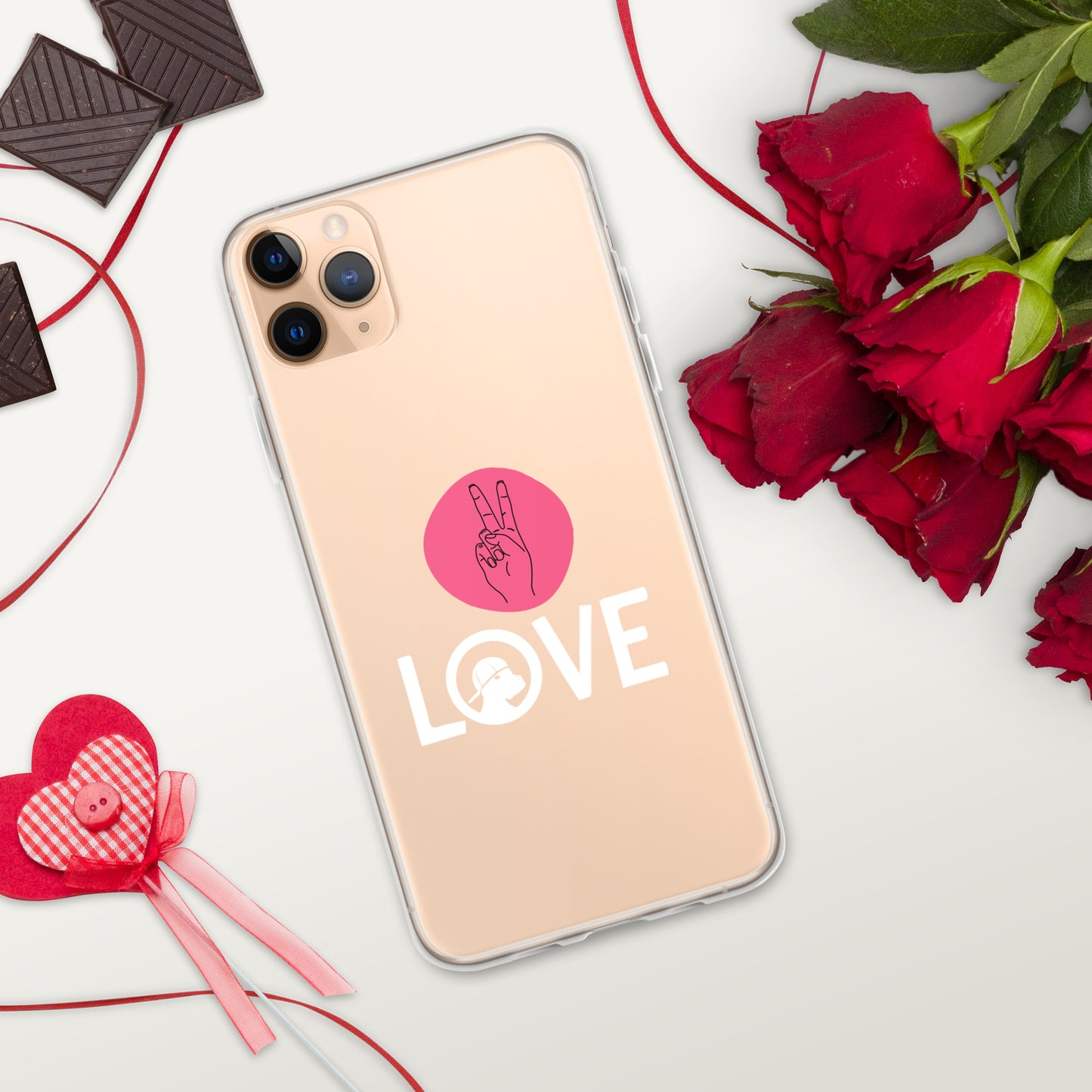 Peace & Love iPhone® Clear Case