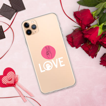 Peace & Love iPhone® Clear Case