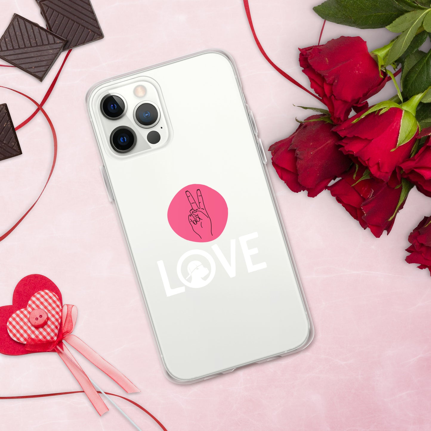 Peace & Love iPhone® Clear Case