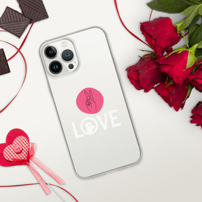 Peace & Love iPhone® Clear Case