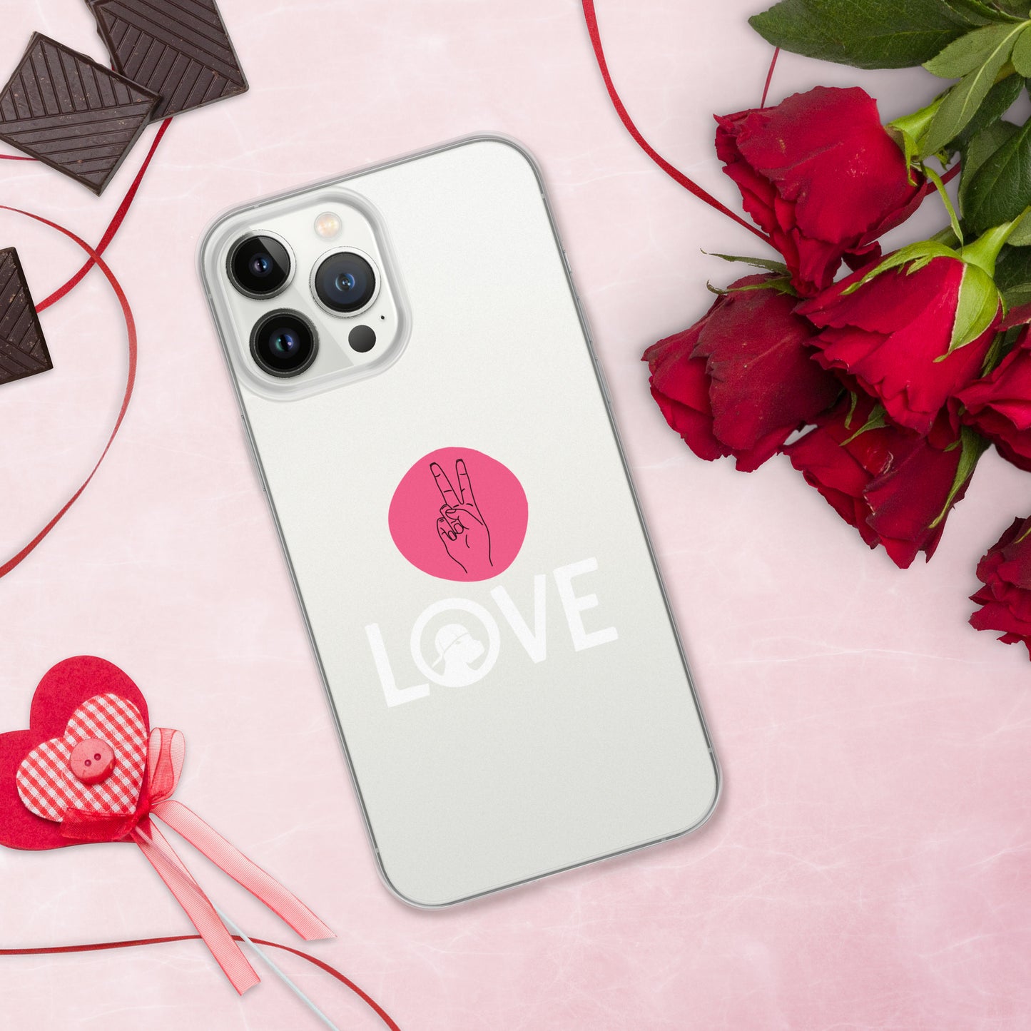Peace & Love iPhone® Clear Case