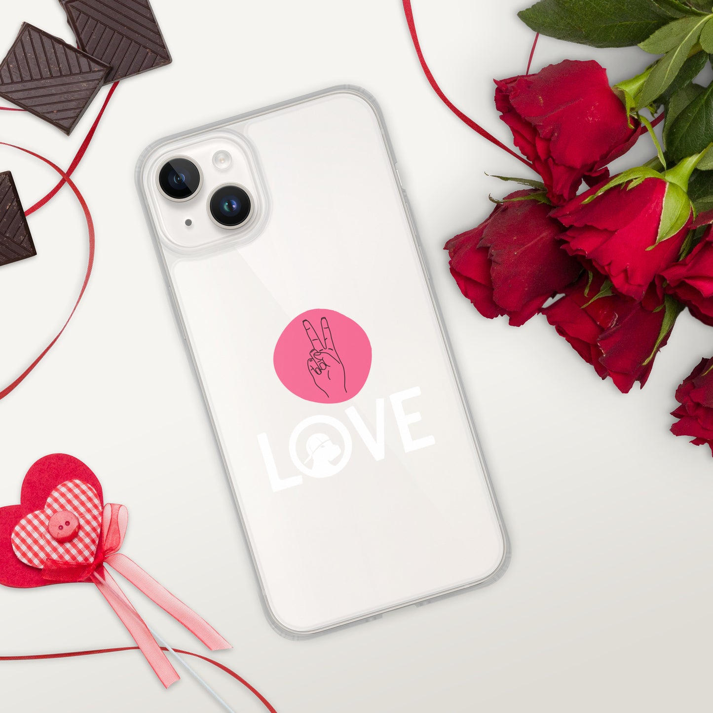 Peace & Love iPhone® Clear Case