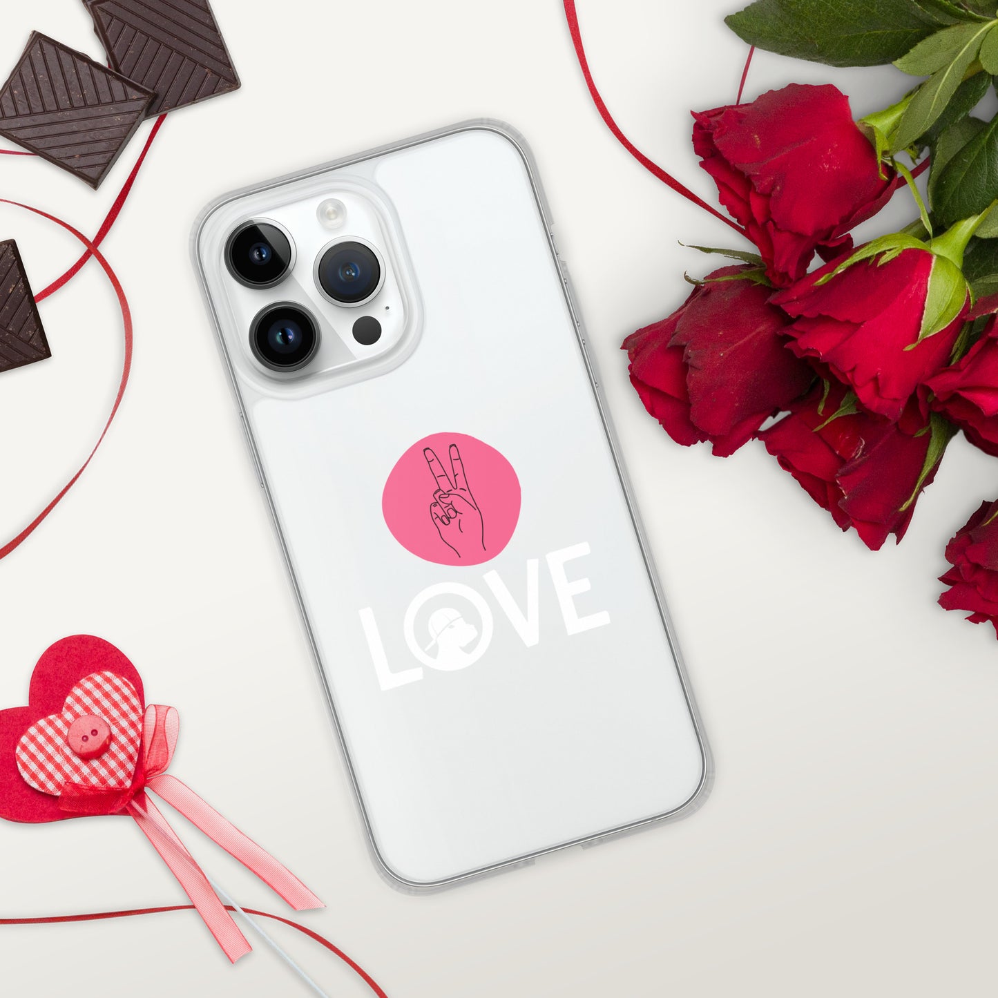 Peace & Love iPhone® Clear Case