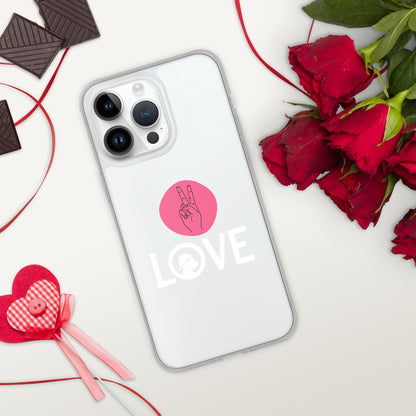 Peace & Love iPhone® Clear Case