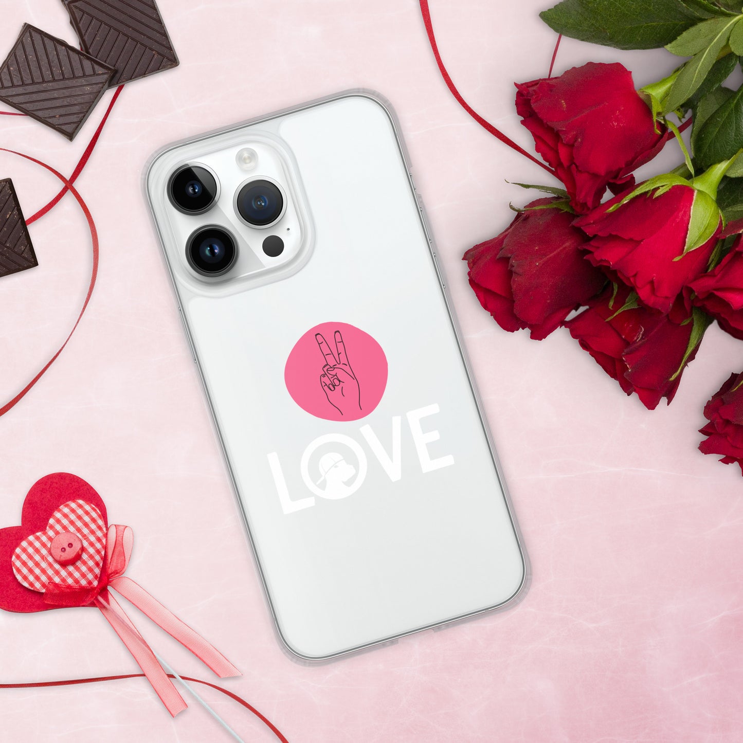 Peace & Love iPhone® Clear Case