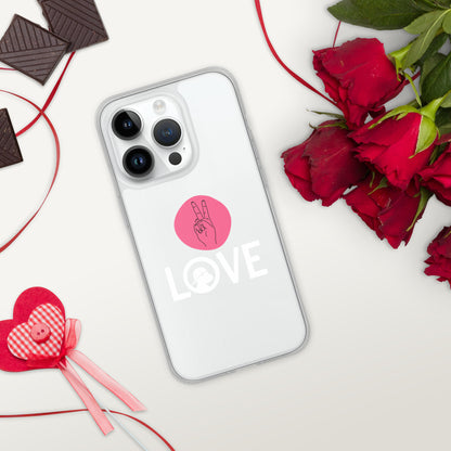 Peace & Love iPhone® Clear Case