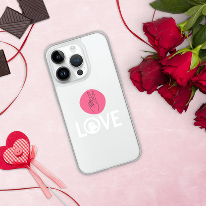 Peace & Love iPhone® Clear Case