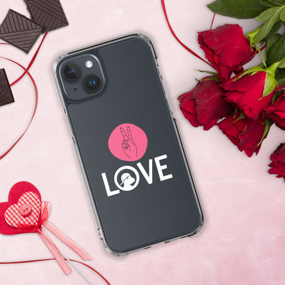 Peace & Love iPhone® Clear Case