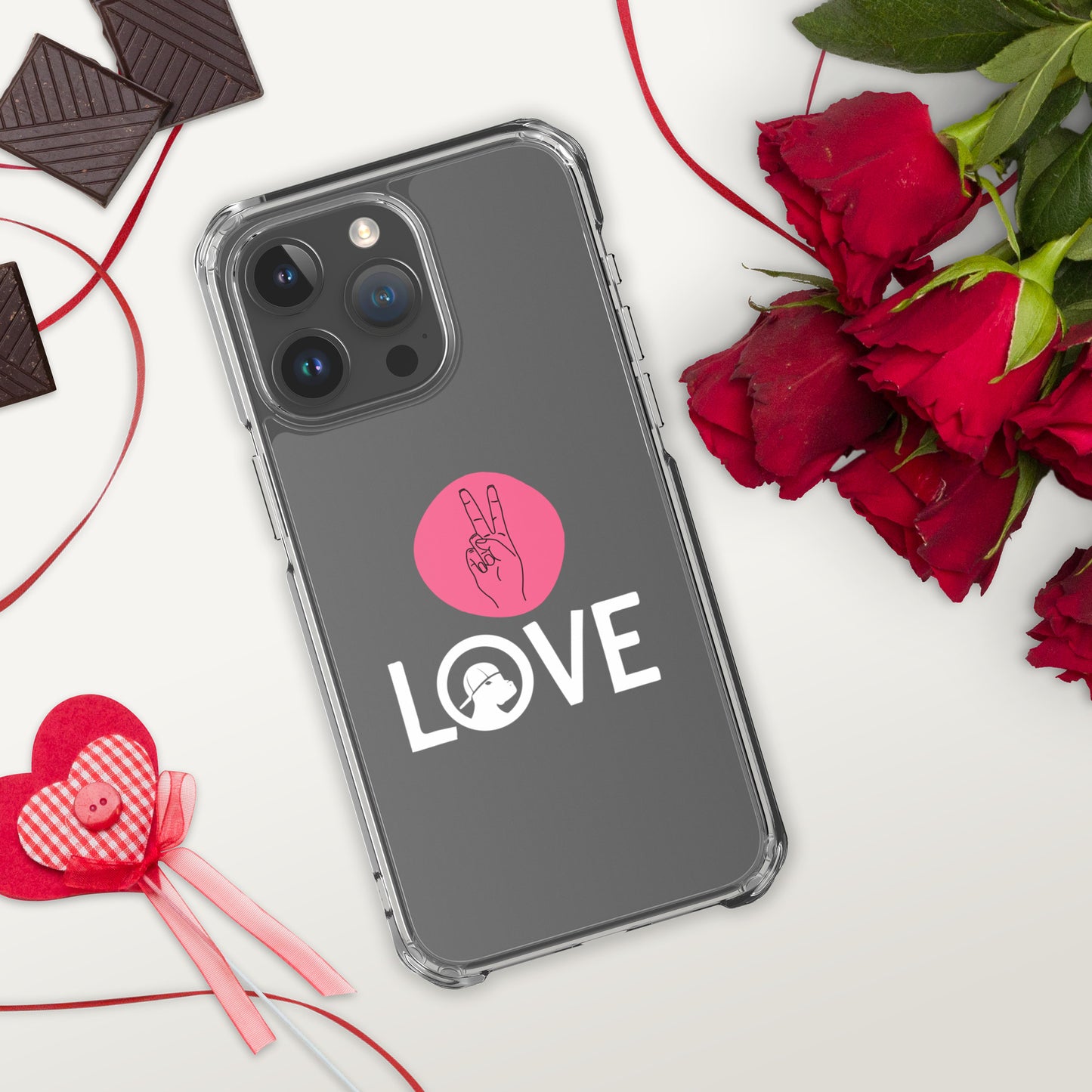 Peace & Love iPhone® Clear Case
