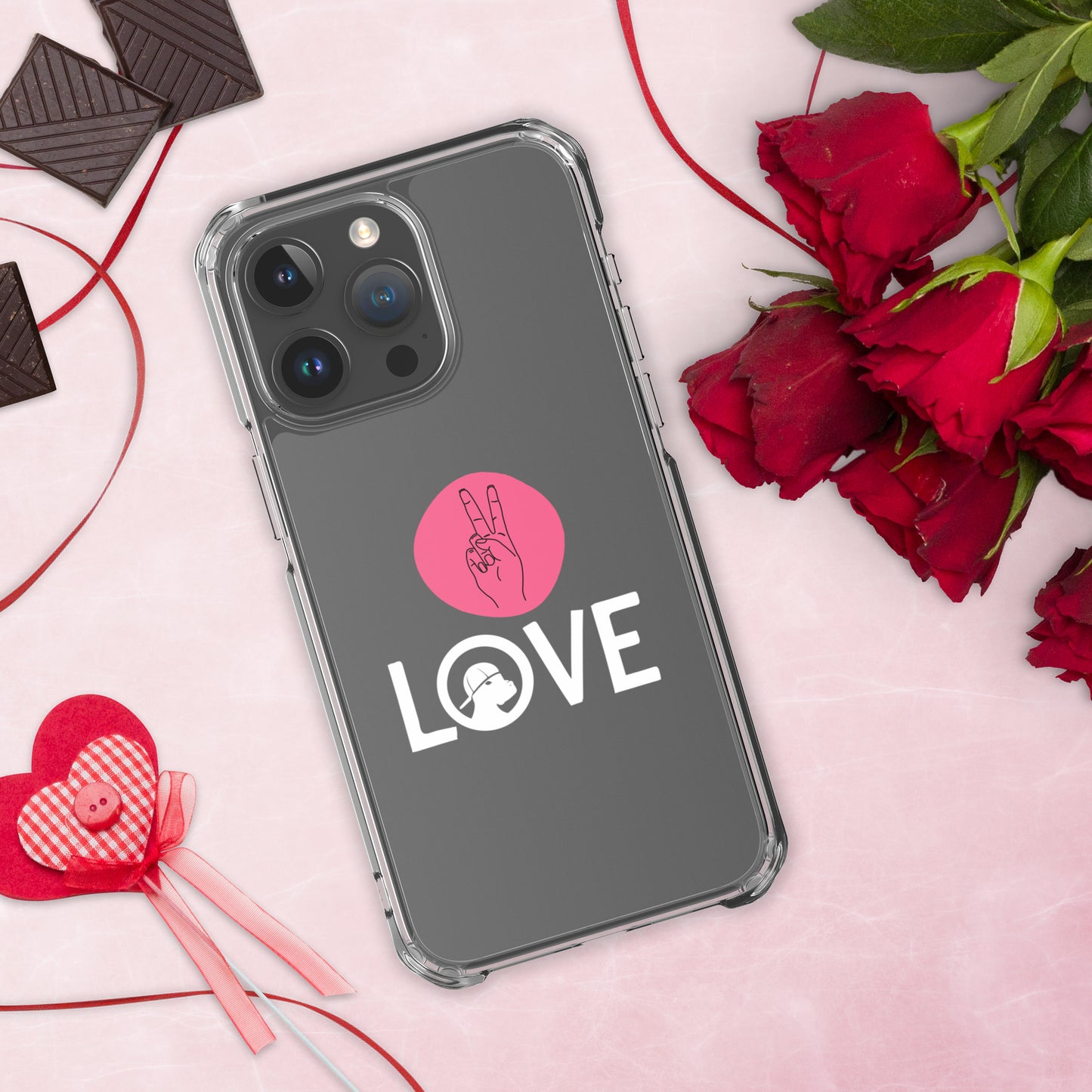 Peace & Love iPhone® Clear Case