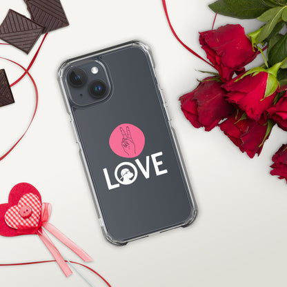 Peace & Love iPhone® Clear Case