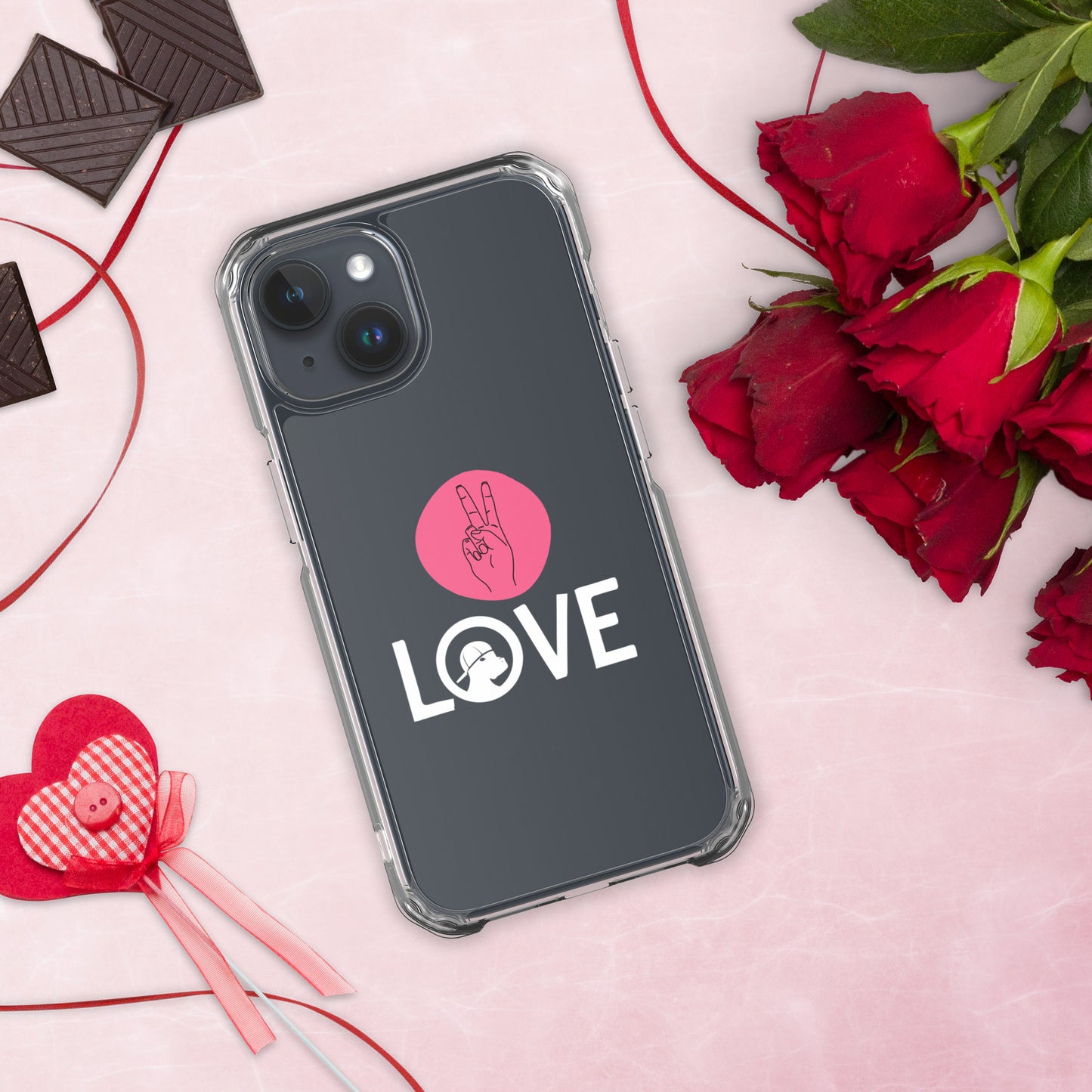 Peace & Love iPhone® Clear Case