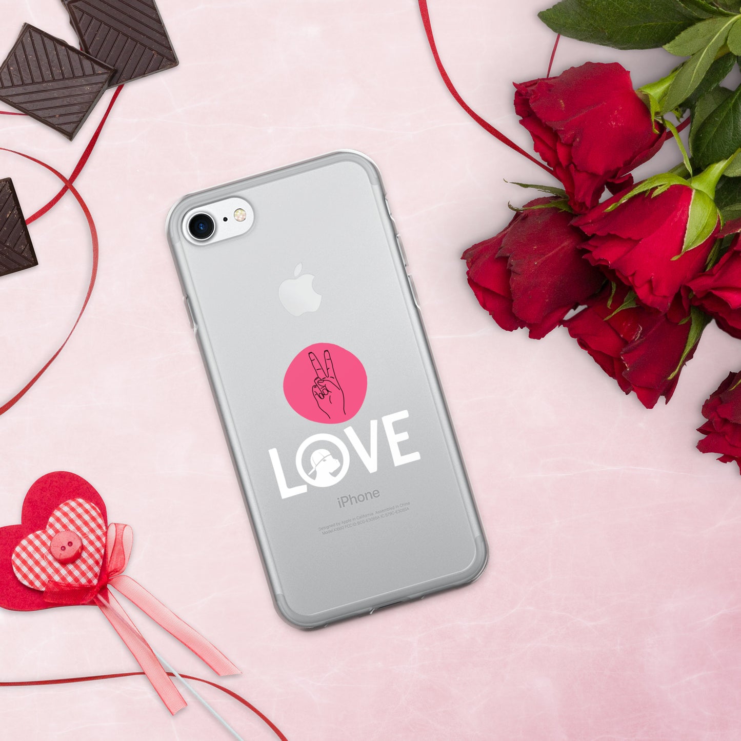 Peace & Love iPhone® Clear Case