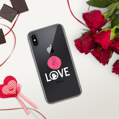 Peace & Love iPhone® Clear Case