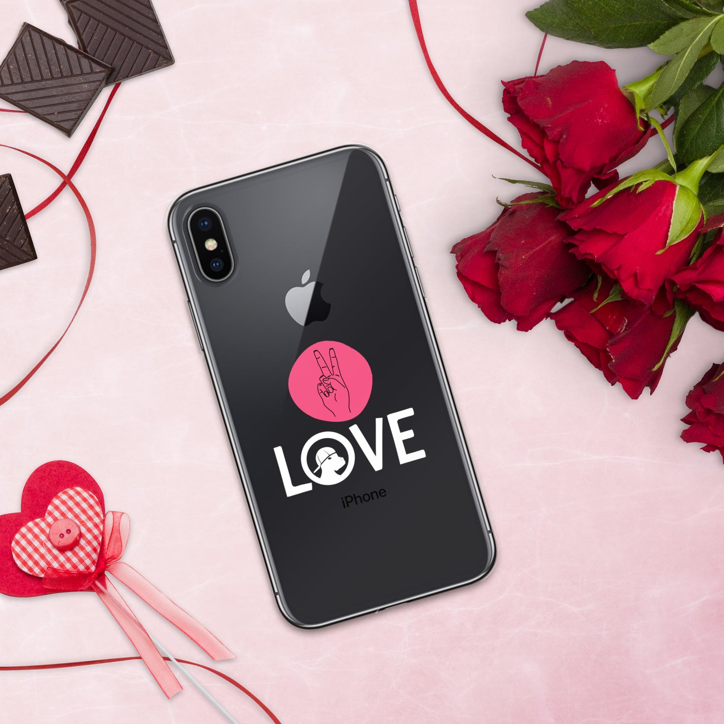 Peace & Love iPhone® Clear Case