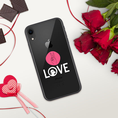 Peace & Love iPhone® Clear Case