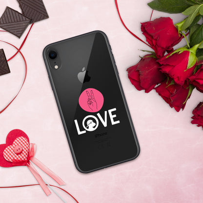 Peace & Love iPhone® Clear Case