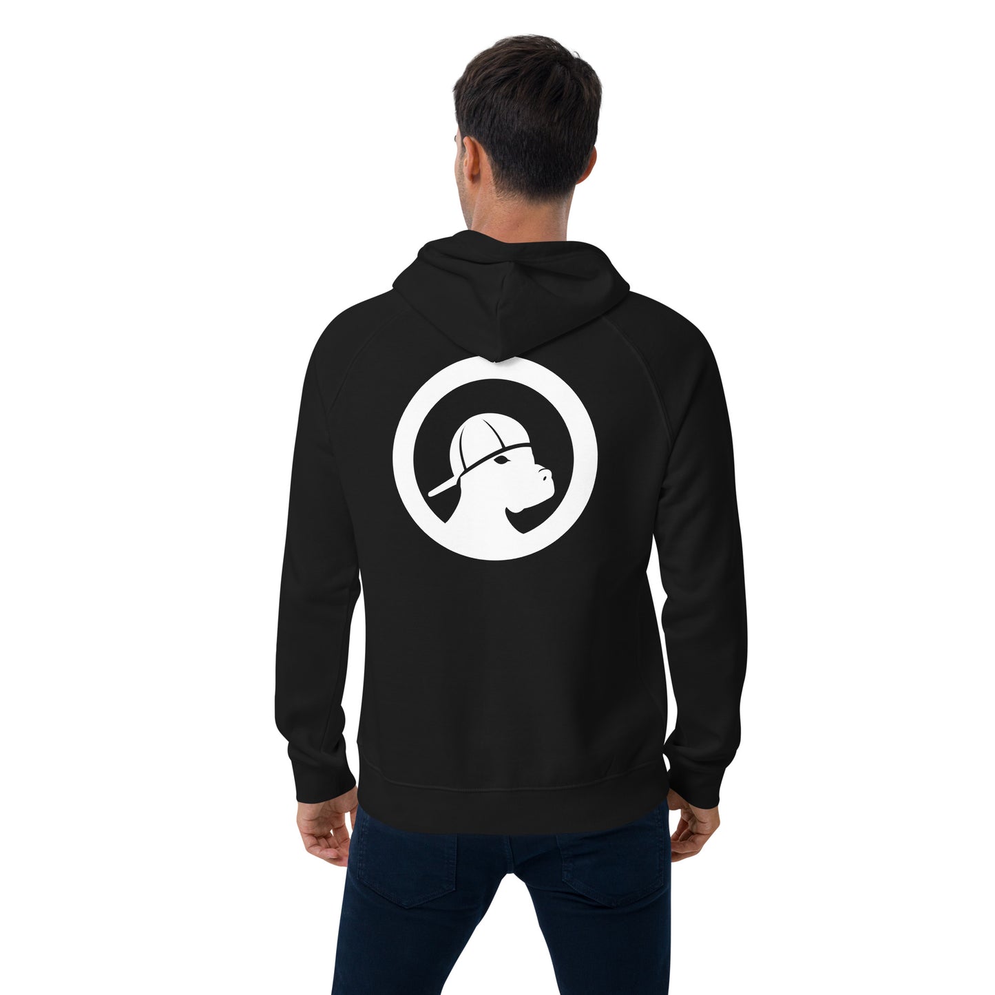 LOVE Unisex eco raglan hoodie