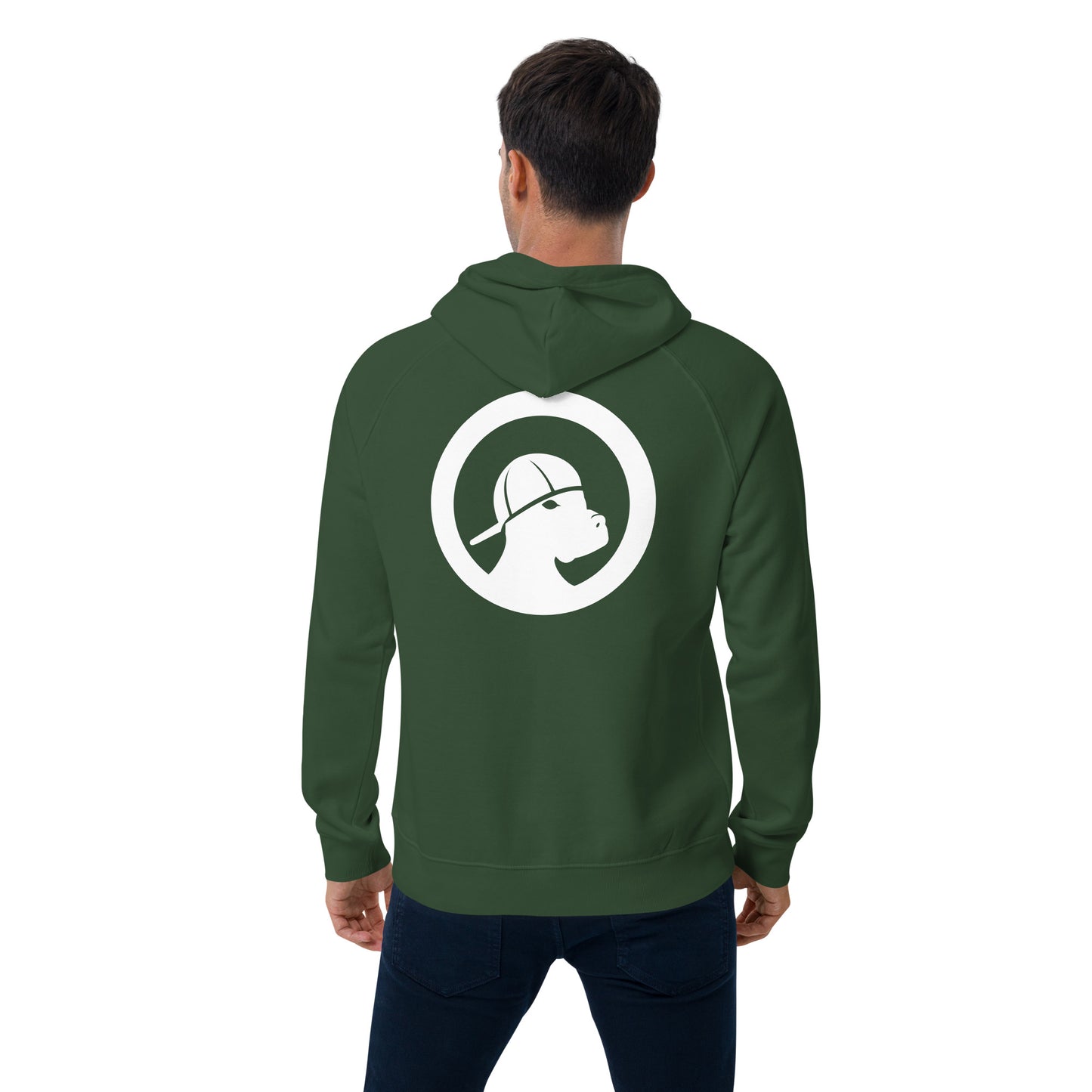 LOVE Unisex eco raglan hoodie