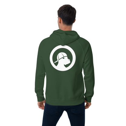 LOVE Unisex eco raglan hoodie
