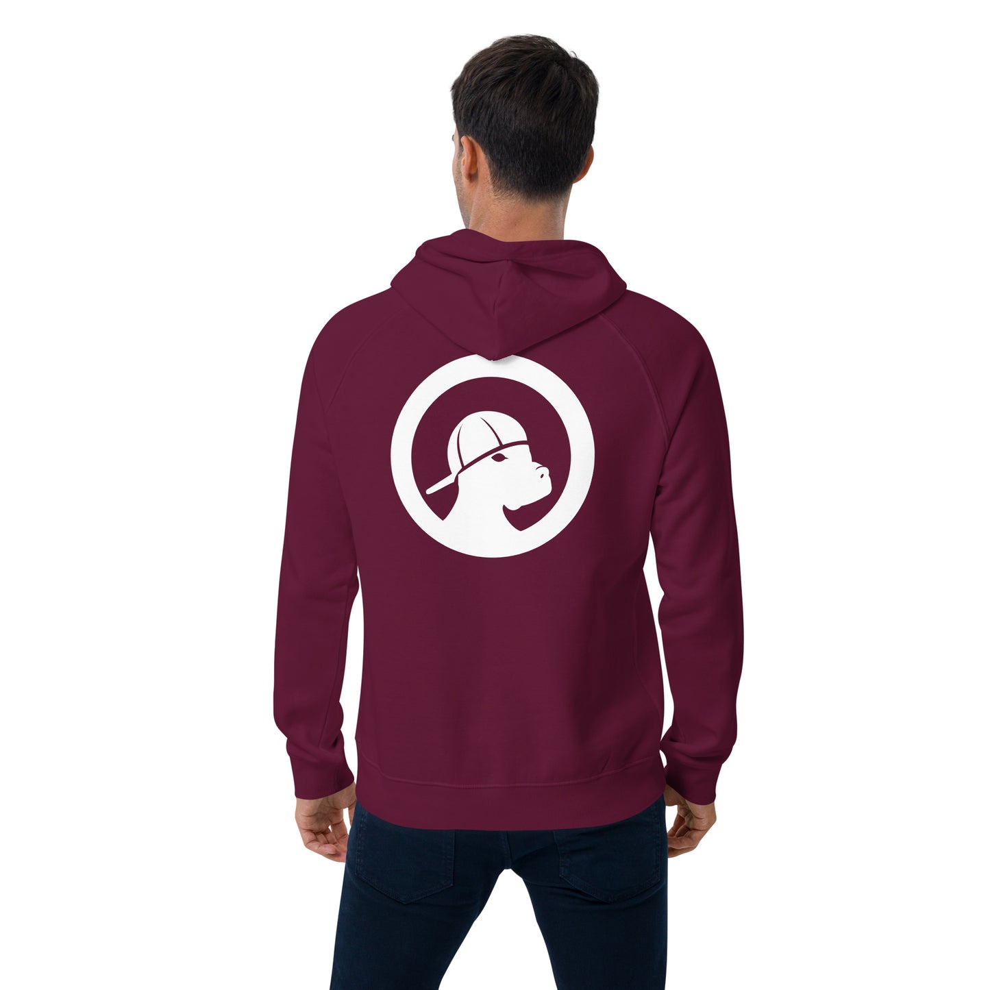 LOVE Unisex eco raglan hoodie