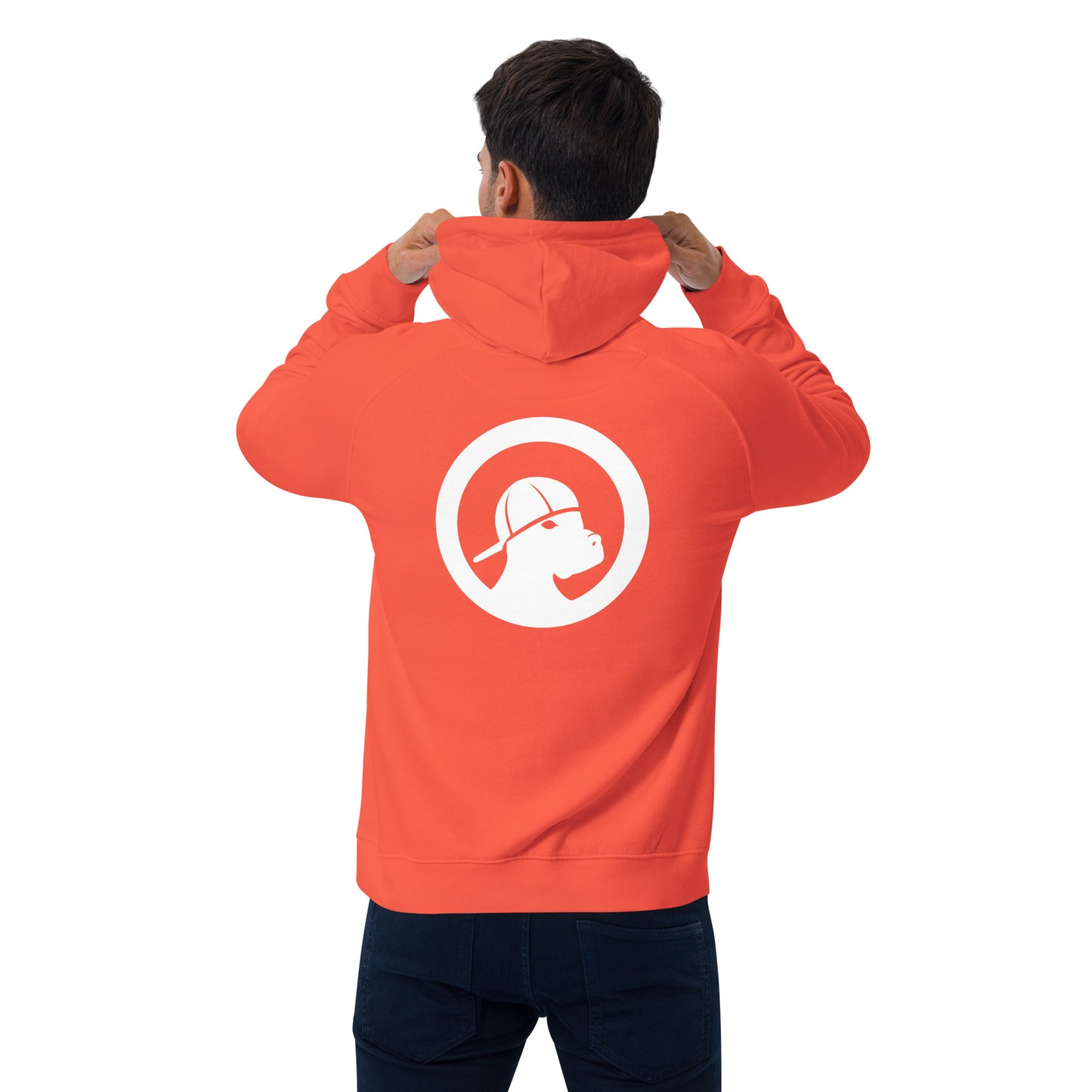 LOVE Unisex eco raglan hoodie